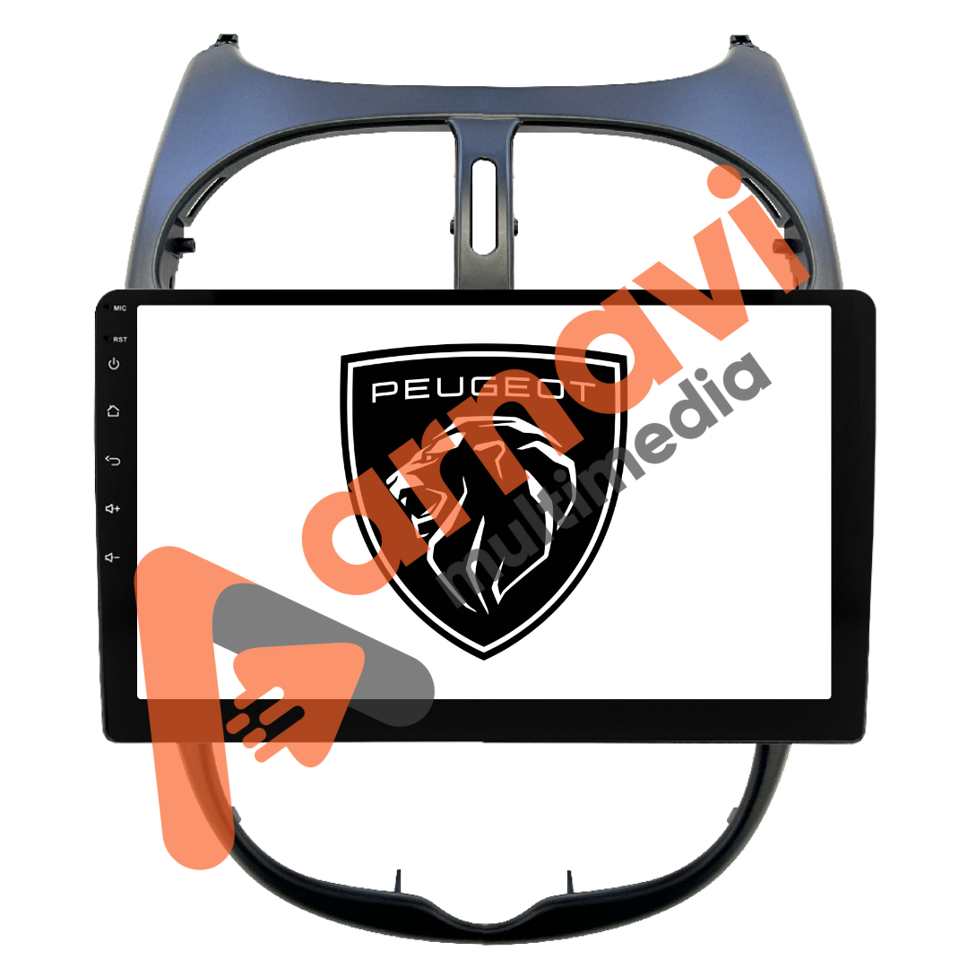 ARNAVİ PEUGEOUT 206 8+128 TS10 İŞLEMCİLİ 8 ÇEKİRDEK ANDROİD MULTİMEDİA TEYP